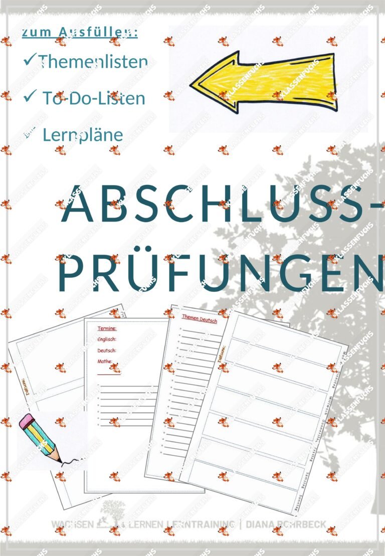 Abschlussprüfungen – Lernplan